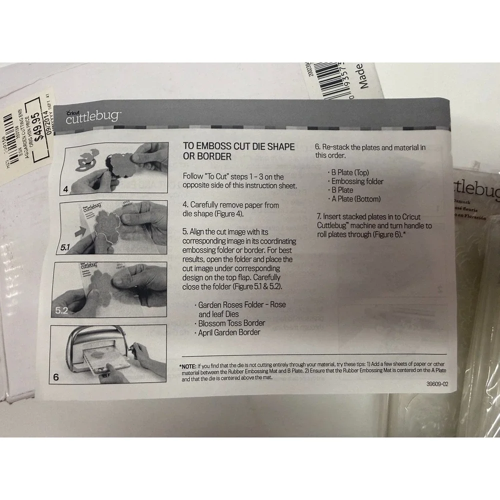 Cuttlebug Anna Griffin Flower and Borders Cutting Dies and FOLDERS SET! RARE‎
